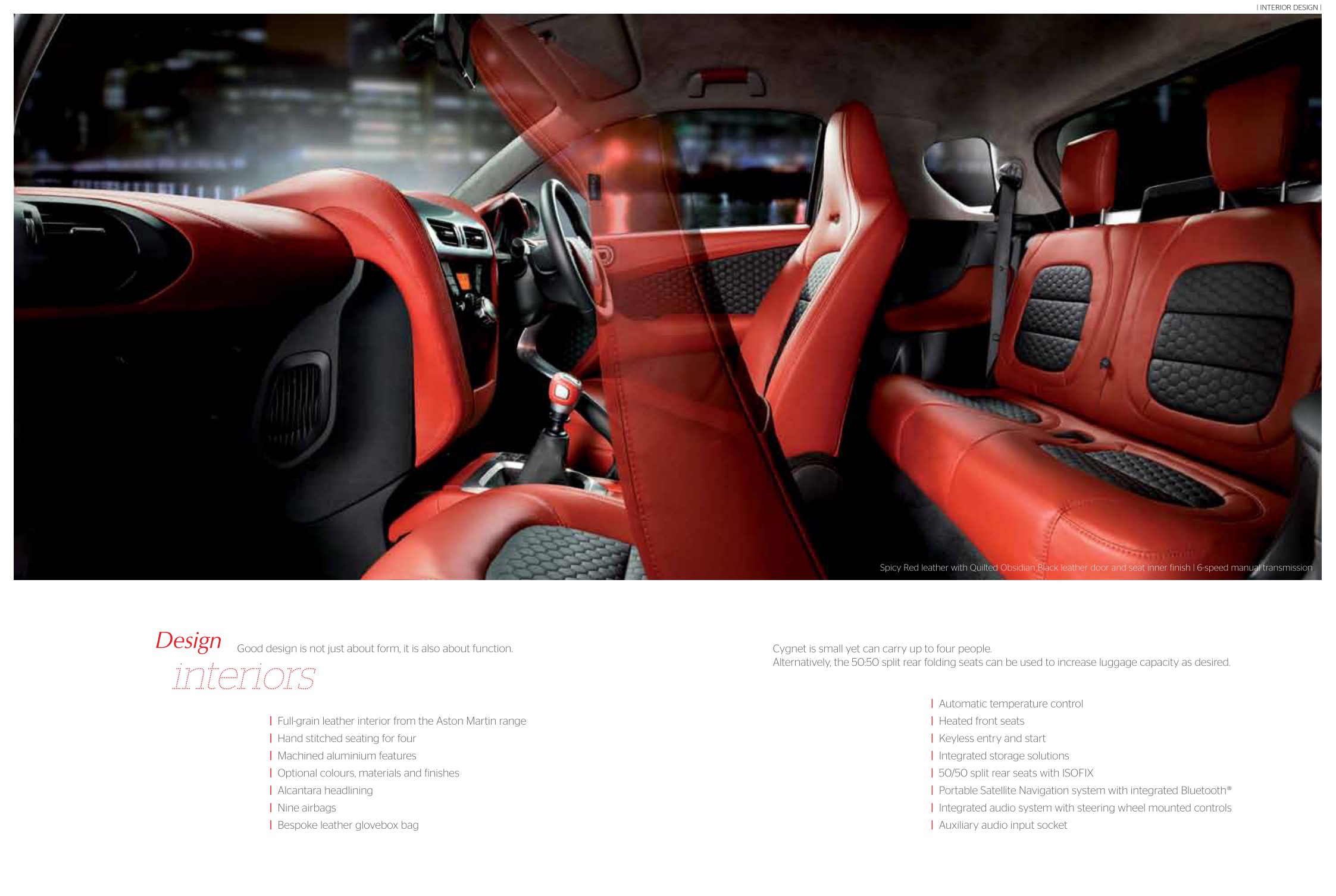 2012 Aston Martin Cygnet Brochure Page 3